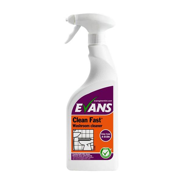 Evans Clean Fast HD Washroom Cleaner 750mL CASE
